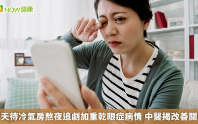 夏天待冷氣房熬夜追劇加重乾眼症病情 中醫揭改善關鍵